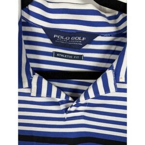 Polo Golf Ralph Lauren Men's Athletic Fit Pima Cotton Striped Polo Shirt, SZ XL